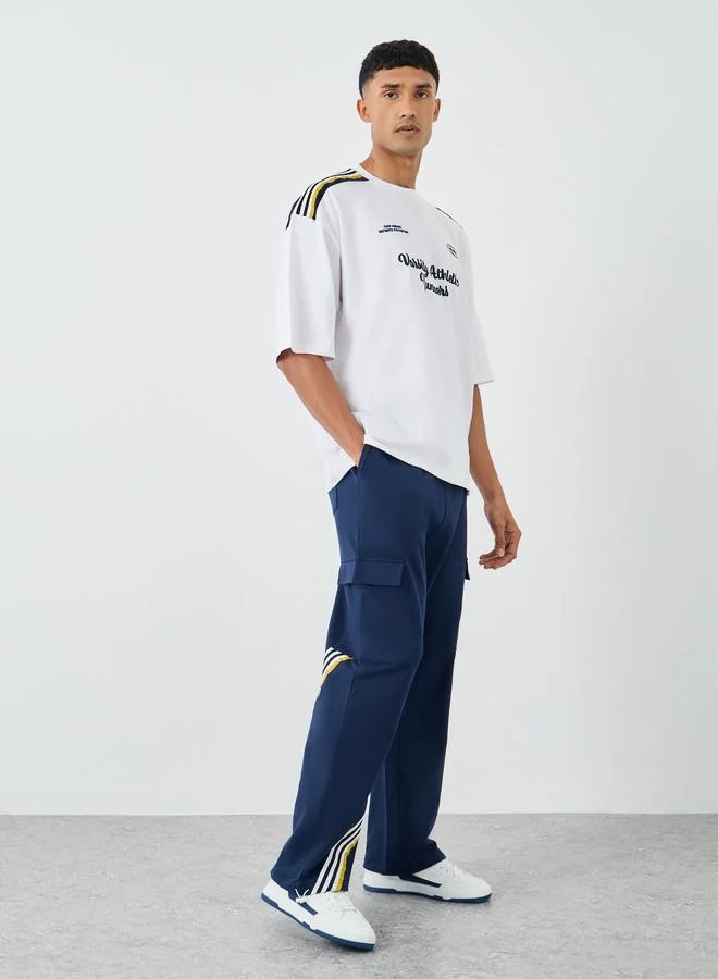 Styli Men Boxy Fit Printed T-Shirt and Joggers Co-Ords